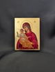 Маленькая писаная греческая икона Пресвятой Богородицы 9×11,5 см - изображение 1