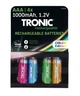 Акумуляторні батареї TRONIC Ni-MH HR03 ААA 4шт 1000 mAh (R4845131820250) - зображення 2