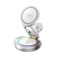 Бездротовий зарядний пристрій REMAX 20.5W Upgrade free metal foldable rotatable magnetic 3 in 1 wireless charger CW05 Sliver - зображення 1