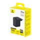 Сетевое зарядное устройство Baseus EnerFill FE22 70W 2x USB-C + USB-A Black (6942521209712) - изображение 3