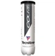М'ячі для тенісу Tecnifibre гума фетр 4 balls жовті - зображення 2
