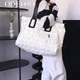 Спортивна сумка Lesko HT8264 White для спорту фітнесу подорожей жіноча дорожня з ручками - зображення 4