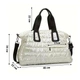 Спортивна сумка Lesko HT8264 White для спорту фітнесу подорожей жіноча дорожня з ручками - зображення 5