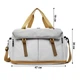Спортивная сумка Lesko 7362 White для спорта фитнеса путешествий как ручная кладь - изображение 5