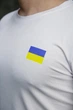 Чоловіча футболка з прапором на грудях Intruder біла трикотажна бавовняна патріотична повсякденна стильна класична для чоловіків/XXL - зображення 6
