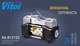 Автомобільний компресор Вулкан КА-В12122 150psi 25Amp 90л клеми лix 2цил насос для підкачки шин V00216 - зображення 8