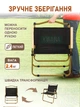 Складной туристический стул с тканевым сиденьем и деревянными подлокотниками, до 120 кг, черный - изображение 6