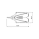 Перехідник Roxtone RP-AN-325 3.5 mm jack stereo male (тато) — 2x6.3mm jack mono female (мама) - зображення 2