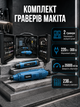 Набор граверов Makita GD0203 DGD801Z 300 Вт сетевой 220 В аккумуляторный 3.7 В электрический прямой шлифовальный инструмент 35000 об мин цанга 1 3.2 мм регулировка скорости 236 насадок гибкий вал для гравировки резки сверления полировки - изображение 1