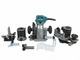 Фрезер Makita 910 Вт фрезерна машина 3 бази мережева цанги 6 8 мм 10000 30000 об хв ручний кромковий занурювальний похилий для дерева пластику пазів кромок профілів отворів різьблення з регулюванням швидкості - зображення 2