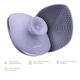 Щітка для душу масажна силіконова GESKE Body Brush 4в1 ретельне очищення тіла для боротьби з целюлітом та врослим волоссям, підтягенення тіла масажує та омолоджує твоє тіло Фіолетовий - изображение 2