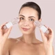 Набір масажерів для очей та обличчя GESKE Cool & Warm Duo Eye Massager 7 в 1 кріосфери з боросилікатного скла для охолодження та нагрівання шкіри зменшення набряків і темних кіл Персиковий - изображение 4
