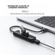 Мережевий адаптер Ugreen 20984 / USB / Ethernet 10/100 Мбіт/с / Black - зображення 4