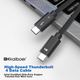 Кабель Kaiboer US004 USB Type-C - USB Type-C Thunderbolt 4 8K 60 Гц 2 м - изображение 4
