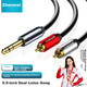 Аудиокабель ZHENWEI Jack 6.3 мм — 2 RCA для усилителя и микшера, 3 м - изображение 3