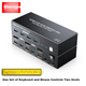 KVM-перемикач Shengwei DHDP202G 2-портовий HDMI-DisplayPort 4K 60 Гц - зображення 2