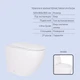 Готовое решение Qtap для ванной комнаты: подвесной унитаз Robin Ultra Quiet 520x365x365 + комплект инсталляции Standard (линейная кнопка White) - изображение 3