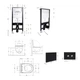 Готовое решение Qtap для ванной комнаты: подвесной унитаз Swan Rimless 520x360x320 + комплект инсталляции Standard (круглая кнопка Black) - изображение 2