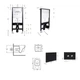Готовое решение Qtap для ванной комнаты: подвесной унитаз Swan Ultra Quiet 520x360x320 + комплект инсталляции Standard (круглая кнопка Black) - изображение 2