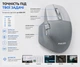 Бездротова миша Philips MX Prime 4 Bluetooth, 2.4 ГГц, 4000 DPI, USB-A/USB-C, акумулятор, Gray - изображение 6