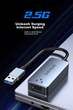 Сетевой адаптер Shengwei EUR0005J / USB / 2.5 Гбит/с Ethernet - изображение 4