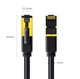 Патч-корд ZLEUE WP7150 Cat 7 екранований 2.5 Гбіт/с 15 м Чорний - зображення 2