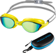 Очки для плавания Aqua Speed Vortex Mirror+Case 8898 230-38 в чехле Жёлто-серый (5908217688989) - изображение 1