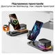 Безпровідна зарядка для Samsung S26-series Galaxy Watch Buds 33w 5 в 1 Samsung Часи, Нічник, Будильник, Док станція, Бездротова зарядка Bluetooth Колонка - зображення 3
