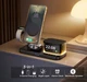 Безпровідна зарядка для Samsung S26-series Galaxy Watch Buds 33w 5 в 1 Samsung Часи, Нічник, Будильник, Док станція, Бездротова зарядка Bluetooth Колонка - зображення 8