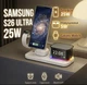 Быстрая беспроводная зарядка для Samsung S-Series, Galaxy Watch 2-8, Galaxy Buds 5 в 1 45w Samsung Часы, Ночник, Будильник, Док станция, Беспроводное зарядное устройство Bluetooth Колонка - изображение 1