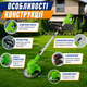 Акумуляторний тример-газонокосарка 48V з колесами, бездротова коса для трави та бур’янів з 2 АКБ - зображення 4