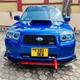 Пластиковая губа на бампер Subaru Forester Субару Форестер молдинг бампера юбка универсальная черная. - изображение 10