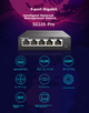 Коммутатор MERCURY SG105 Pro, 5 портов, гигабитный, управляемый - изображение 6