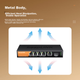 Коммутатор KeepLINK KP-9000 2.5G, 4+2 порта оптических - изображение 5