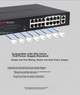 Коммутатор MERCURY PoE 16-портовый 100Мбит/с +2 Gigabit Uplink для видеонаблюдения MCS1318D-P - изображение 7