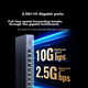 Коммутатор UGREEN 35049, 2.5G, 8 портов + оптический 10G - изображение 4