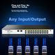 Коммутатор Huoyi 28 портов гигабитный, 26+2 SFP - изображение 5