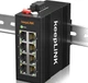 Коммутатор KeepLINK KP-9000 мини промышленный 8 портов Gigabit, DIN-рейка - изображение 4