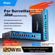 Wopool 8-портовый PoE-коммутатор с полным гигабитным питанием, 8 портами Ethernet + 2 портами восходящей связи, камерами видеонаблюдения, сетевым разветвителем, коммутатором корпоративного уровня и функцией сторожевого таймера. - изображение 3