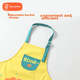 Фартук Babyprints, детский фартук-рубашка, одежда для рисования для малышей, кухонный набор, водонепроницаемый и грязеотталкивающий, с рукавами, милый дизайн с кроликом. - изображение 8