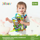 Развивающая игрушка-книжка Jollybaby из ткани для малышей от 0 до 6 месяцев, жевательная, рвущаяся, моющаяся, с изображением хвоста животного из джунглей. - изображение 4