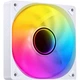 Вентилятор для корпуса JONSBO SL-120WR Iridescent White Edition 12 см (обратная конструкция лопастей/синхронизация с материнской платой ARGB 5 В/4-контактные разъемы PWM (папа и гнезда) для последовательного подключения) - изображение 1
