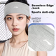 Спортивная повязка на голову Li-Ning для женщин и мужчин, впитывающая пот, широкая повязка на лоб для фитнеса и бега, направляющая пот, розовая. - изображение 8