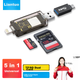 Кардридер LinkStone USB/Type-C, SD/TF, двухфункциональный, OTG, USB-C, совместимый с цифровыми зеркальными фотокамерами, видеорегистраторами и картами памяти. - зображення 4