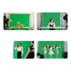 LATZZ Зелёный фон 1,6*2 метра для фотосъёмки, прямых трансляций, хромакея, плотный однотонный зелёный фон для фотосессий, портативный зелёный фон - изображение 3