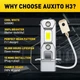 LED автолампи H3 12V 6500K без кулера для фар та ПТФ - зображення 2
