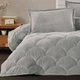 Покрывало плюшевое двухстороннее Clasy Fluffy V13 195х215 см евро серый - изображение 2