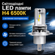 LED лампи H4 6500K з активним охолодженням для авто та мото - зображення 1