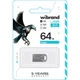 Флеш-накопитель Wibrand Flash USB 2.0 Hawk 64Gb Silver (WI2.0/HA64M1S) - изображение 2