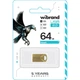 Флеш-накопитель Wibrand Flash USB 2.0 Hawk 64Gb Gold (WI2.0/HA64M1G) - изображение 2